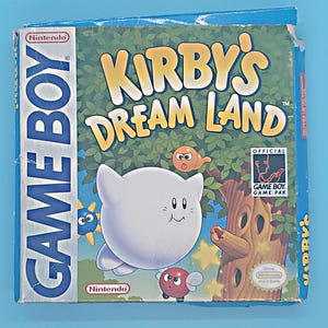 Vintage Kirby&#39;s Dream Land 1992 Nintendo Game Boy - includes Box with Manual
