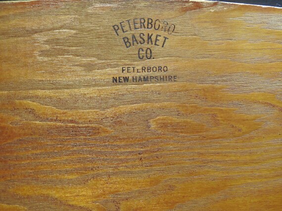 Peterboro Basket Company Large Vintage Wooden Pic… - image 5