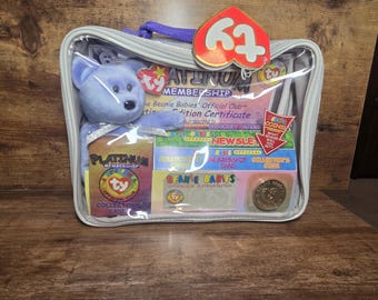 Ty Beanie Babies Platinum Edition Club Kit, 1999, Includes Bear