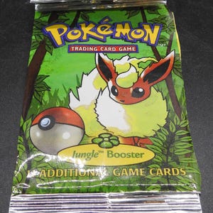 Pokemon Trading Card Jungle Booster EMPTY Wrapper Eevee