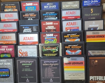 Atari 2600 Games, you pick!  Tested and working, 64 titles!  Vintage and in good shape!