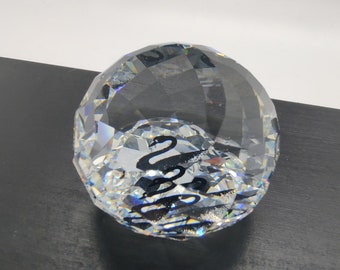 Retired Swarovski crystal paperweight with original box SCS