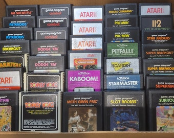 Atari 2600 Games, you pick!  Tested and working, 41 titles WITH manuals!  Vintage and in great shape!