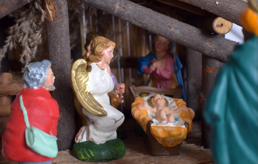 Nativity Scene Plaster of Paris Vintage 1960s 18 Piece - Etsy Canada