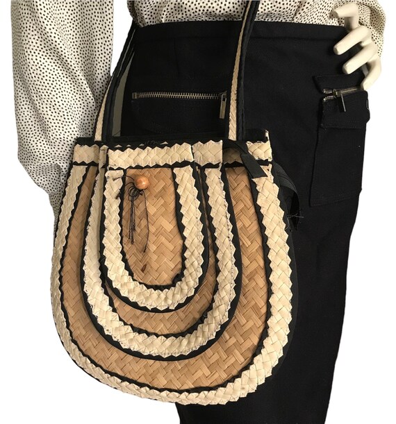 Vintage Spring-Summer bag. French style cross bod… - image 4