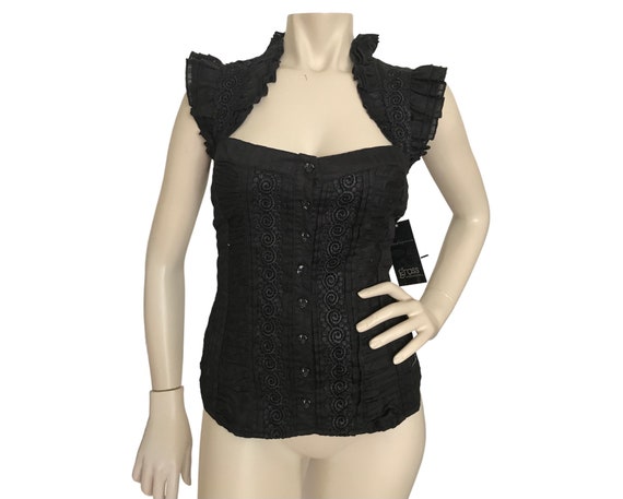 Vintage blouse corset style. La Catrina costume. … - image 3