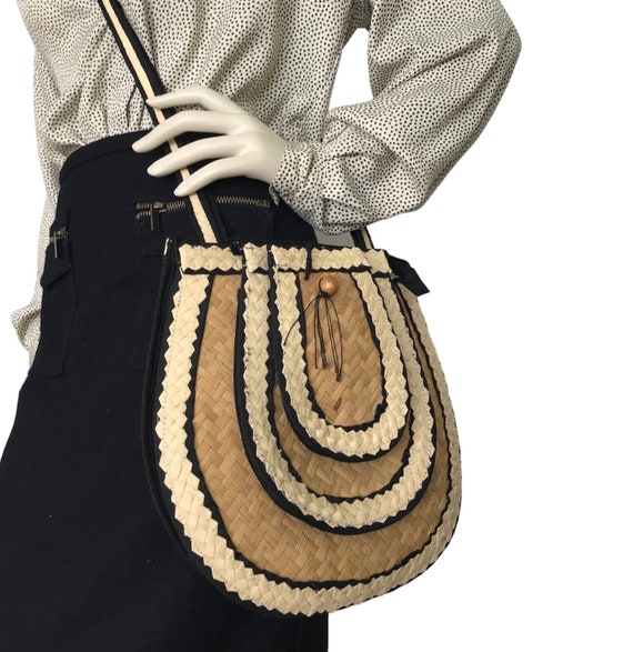 Vintage Spring-Summer bag. French style cross bod… - image 1