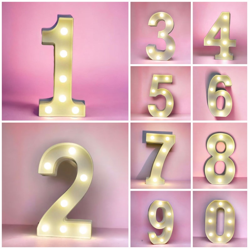 3D LED Letter Lights Number Lights, Heart Lights. Great for Wedding