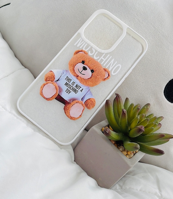 Cute Moschino Bear Bumper iPhone Case for iPhone 15 Pro Max 14
