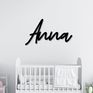 Custom Metal Name Sign - Nursery Name Sign, Crib Baby Name Sign, Metal Letter Name, Nursery Wall Decor, Baby Shower Gift