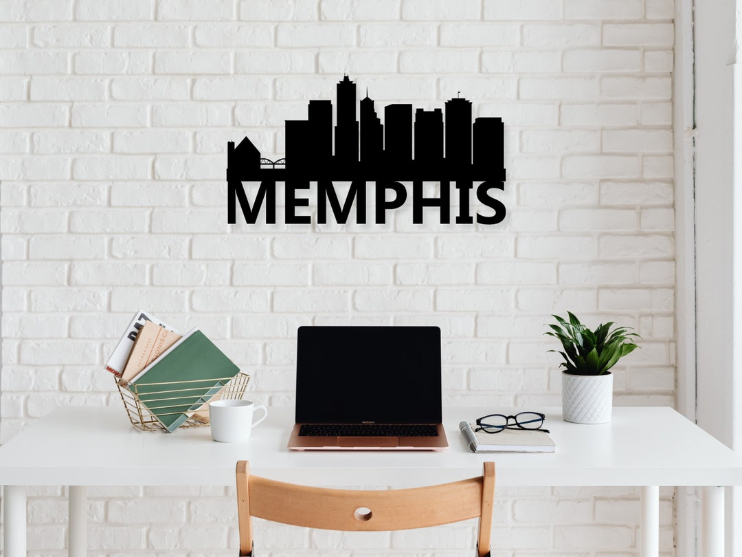 Memphis Wall Art Memphis Skyline, Metal Memphis Art, Memphis Wall Decor