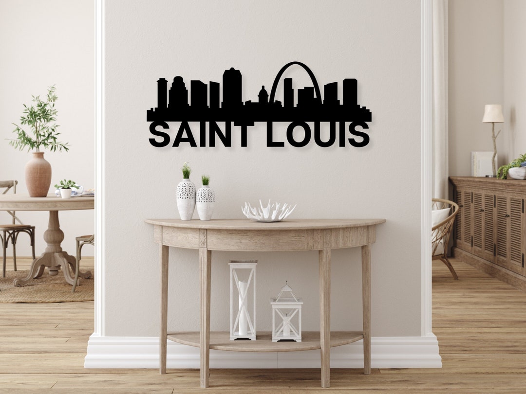 St Louis Wall Art Saint Louis Skyline, Metal St Louis Art, St Louis Wall Decor, St Louis