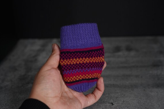 1990s | Purple Baby Mittens Gloves | Vintage 80s … - image 2