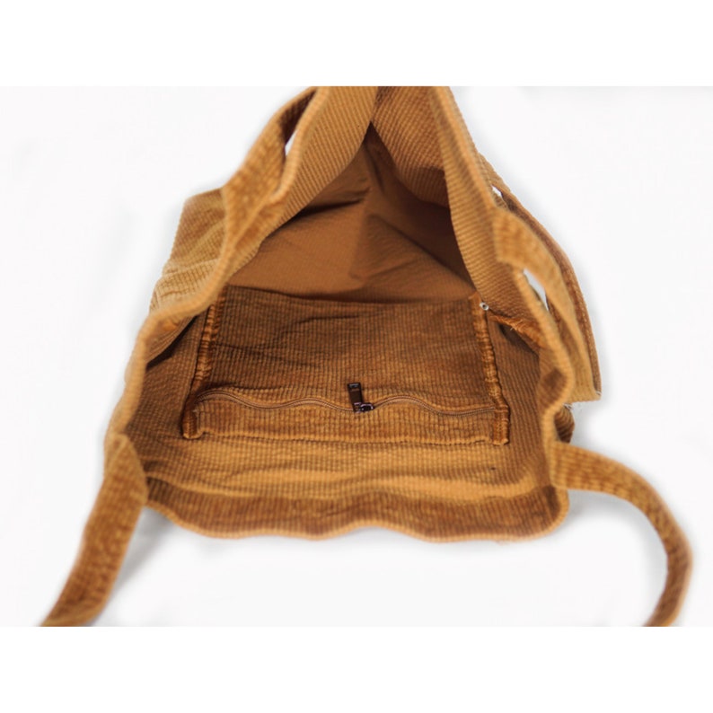 Corduroy Shoulder Bag Corduroy Purse Corduroy Tote Bag Women Messenger Bag Hip Pop Bag Cross body Bag Gift for Her image 10