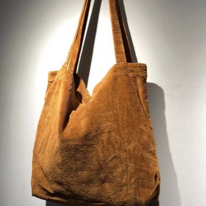 Corduroy Shoulder Bag Corduroy Purse Corduroy Tote Bag Women Messenger Bag Hip Pop Bag Cross body Bag Gift for Her image 8
