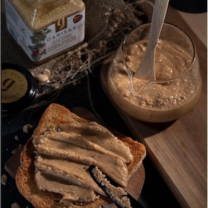 Double Roasted Hazelnut Paste-80% Hazelnut-7.40oz(210gr)-Vegan-Halal-GlutenFree-Non GMO-No additives-No preservatives-No artificial flavors