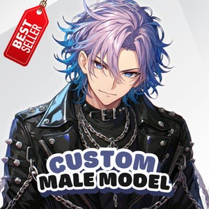 Custom Vtuber Model Live2d Commission | Vtuber Asset | Vtuber female & male | Vtuber model | Anime Art  | Vtuber Model Commission | Pngtuber