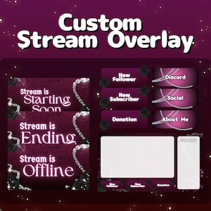 Custom Cozy Twitch Stream Overlay Package – Stream Screens
