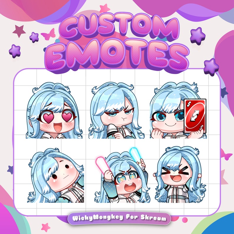 CUSTOM Twitch Emotes Twitch Emoji for Streamer Twitch, Discord, Youtube ...