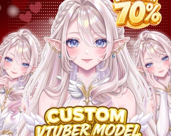 Vtuber Design | Live2D Model, PNGTuber, Custom Vtuber, Vtuber Commission, Vtuber Model, Vtuber Assets, Anime, Twitch, Male Vtuber