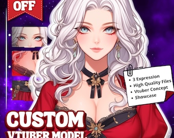 Custom Live2D Vtuber Model | Anime Custom Vtuber, Vtuber Commission, Vtuber Model, PNGTuber, Anime, Twitch, Male and Female Vtuber