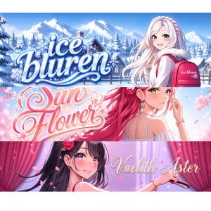 Custom celestial anime banner design for VTuber streamer, dark purple galaxy background with stars and moon, profile header for YouTube Twitch and X commission