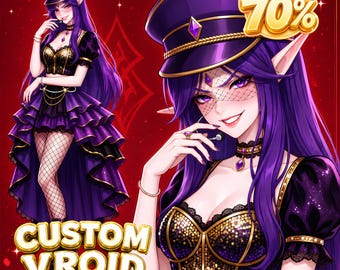 Custom VRoid Commission | 3D VTuber Avatar | Anime Streaming Model VRM