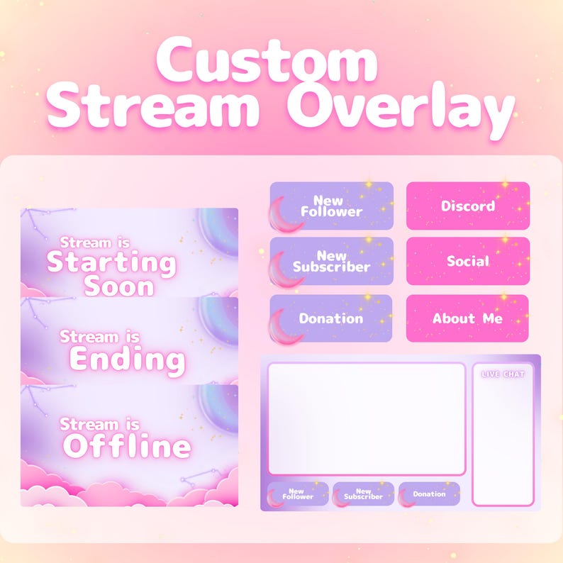 Custom Cozy Twitch Stream Overlay Package – Stream Screens - Etsy
