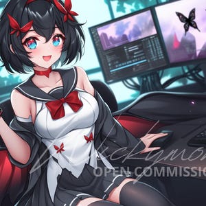 Custom Anime Art | OC, Avatar, Fanart, Portrait, PFP Icon | Original Anime Character Commission & Digital Gift