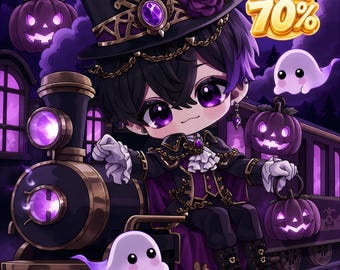 Kundenspezifische Chibi-Auftrags | Niedliches Anime Chibi Kunst | VTuber OC Charakter | Niedliches Chibi PFP | Digitale PNG Datei