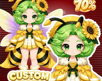 Custom Chibi VTuber Commission , Kawaii Anime Character, Live2D  Model , VTuber Design , Twitch YouTube