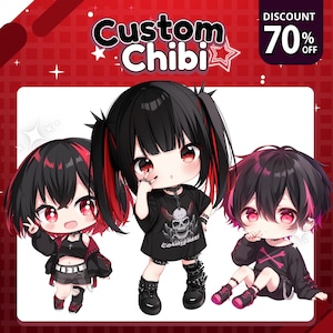 Custom Chibi Commission, Chibi Character, Cute Anime Art, Kawaii Chibi PFP, PNGtuber, Emotes, Fanart, High Quality Illustration, Gift