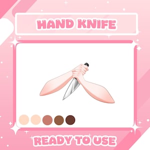 Hand Knife Vtuber Asset