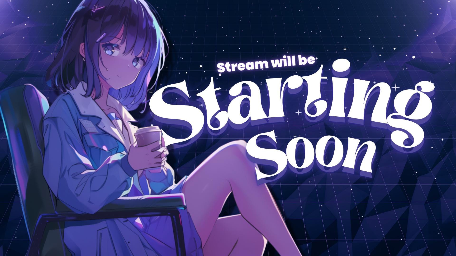 Custom Animated Starting Soon Stream Screen, Ending, Be Right Back for ...