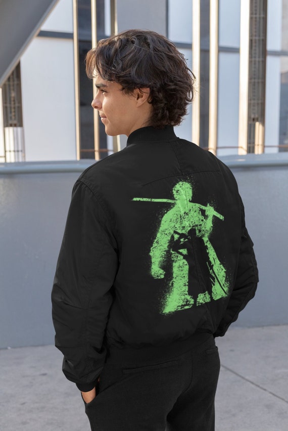 Custom Men Bomber Jacket Zoro One Piece Anime - Etsy Custom Men Bomber Jacket Zoro One Piece Anime - Etsy