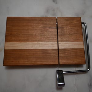 Hardwood Cheese Slicer with Chrome Handle