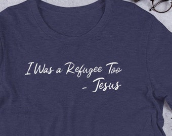 Styletex23 Felpa Con Cappuccio Uomo Refugees Welcome - Foto 8