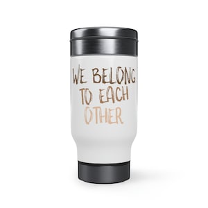 Stainless Steel Travel Mug with Handle, 14oz