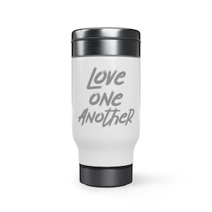 Stainless Steel Travel Mug with Handle, 14oz