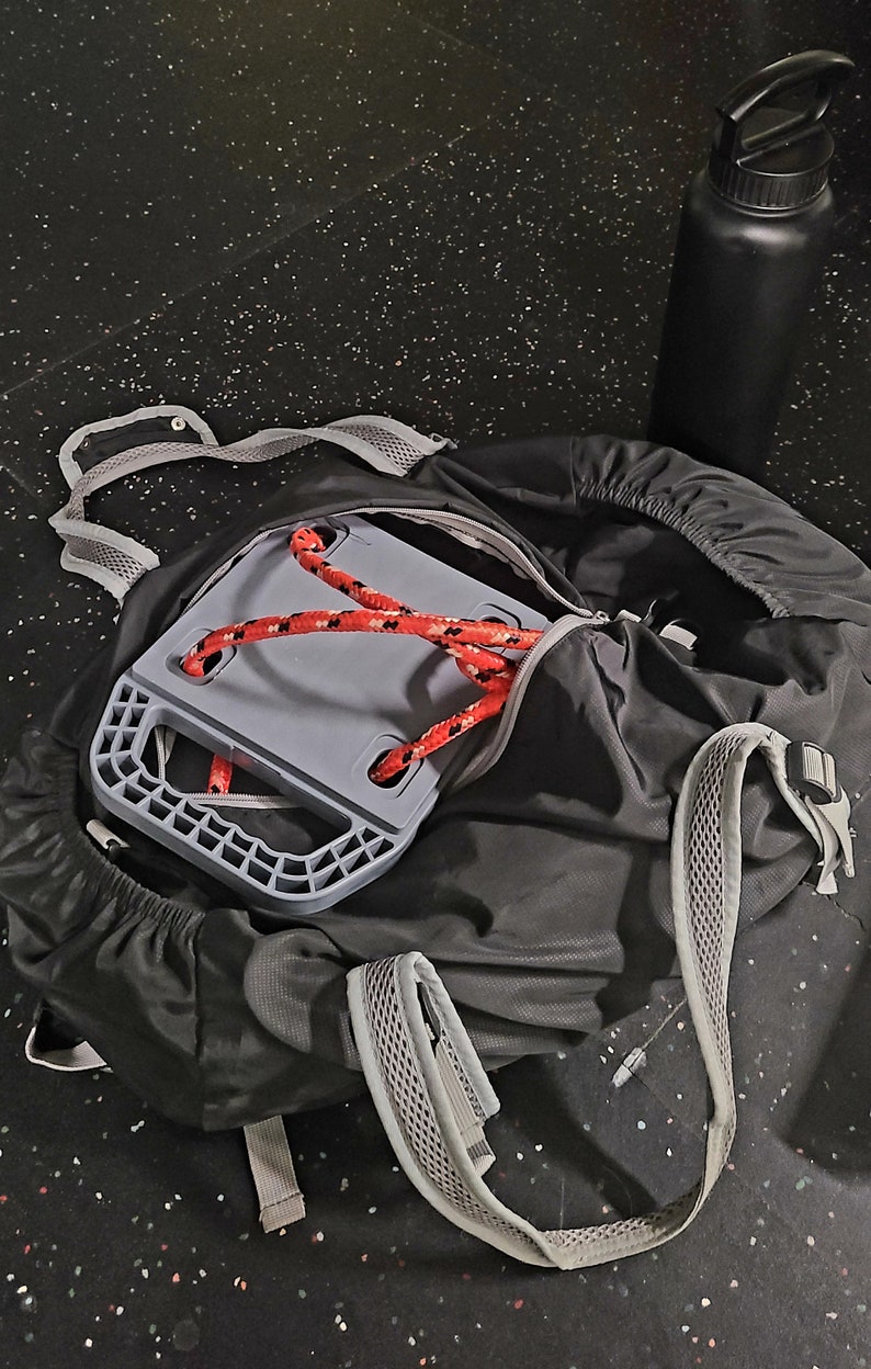 Isoboard fits easily into most gym bags. With its lightweight design and repertoire of exercises it earns it spot in the gym bag.