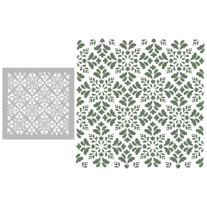 1PC Universal Regular Leaves Background Plastic Stencils for Card