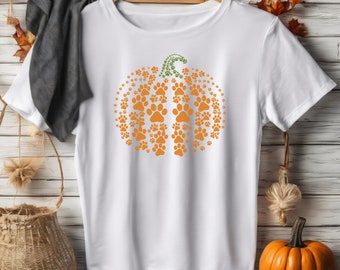 paw pumpkin shirt, paw print shirt, pumpkin dog shirt, dog halloween shirt,retro pumpkin, Halloween Shirt, Halloween Sweatshirt,Thanksgiving