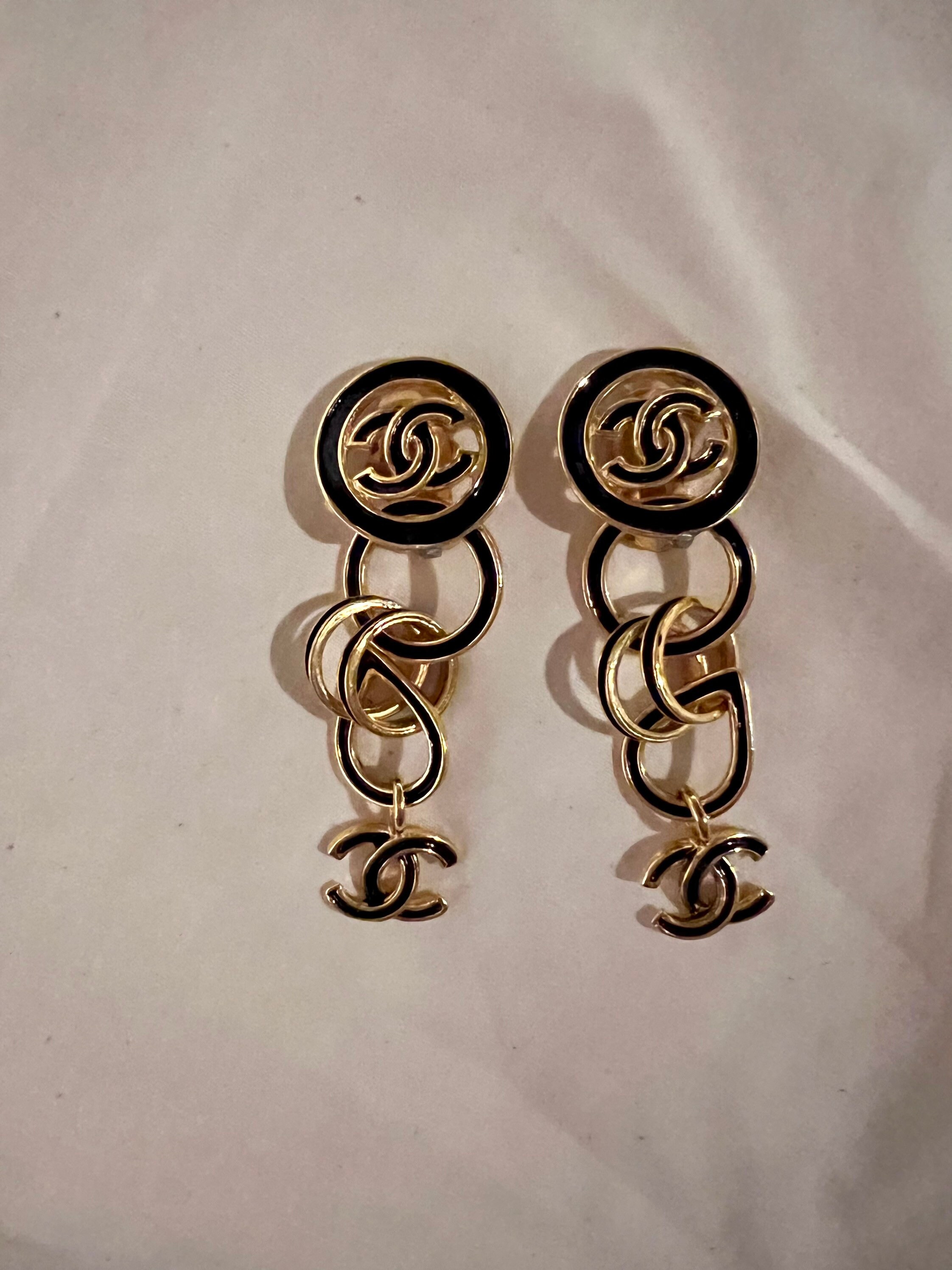 Chanel Double C Rose Gold And Diamond Earrings electricmallcomng #21 Chanel Double C Rose Gold And Diamond Earrings electricmallcomng