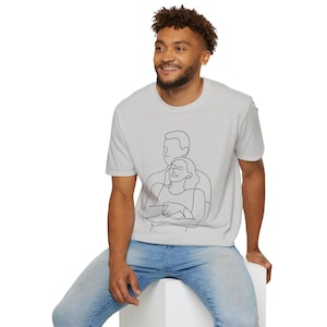 Cheating Couple Caught on KISS Cam T-Shirt, Coldplay Music Concert Tee, Unisex Shirt, Relationship Drama, Infidelity Line Art Top