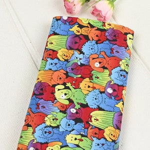 Regenbogen Hunde Stoff Hi Fashion Fabrics Stoff Bunte Hunde Stoff Anime Baumwollstoff Halbe Meter