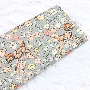 Bambi Stoff Blume Hirsch Stoff Cartoon Anime Baumwollstoff Halbe Meter