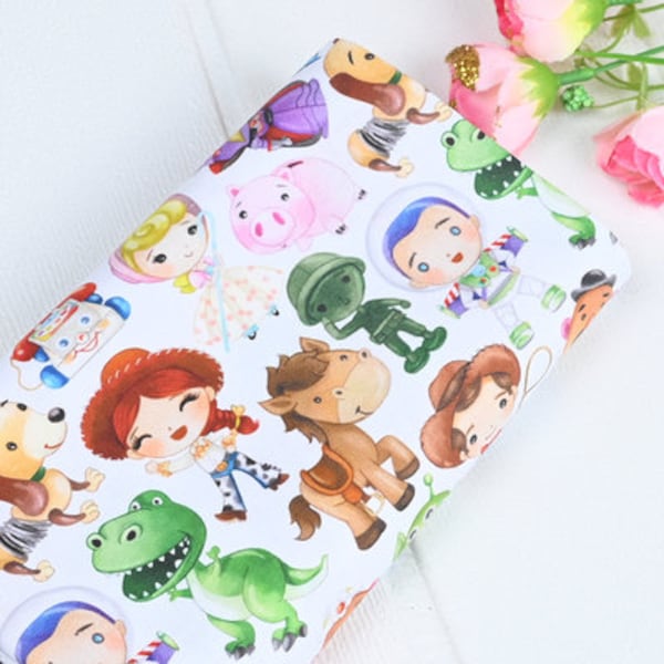 Toy Story Icon Fabric Anime Cotton Fabric By The Half Yard