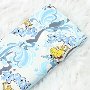SpongeBob SquarePants Fabric SpongeBob Patrick Fabric Cartoon Anime Cotton Fabric By The Half Yard