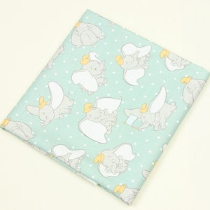 Dumbo Fabric Flying Elephant Timothy Fabric Cartoon Anime Cotton Fabric By The Half Yard
