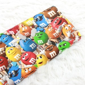 M&M's Fabric Multi-colored Chocolates Candy Fabric Anime Cotton Fabric By The Half Yard